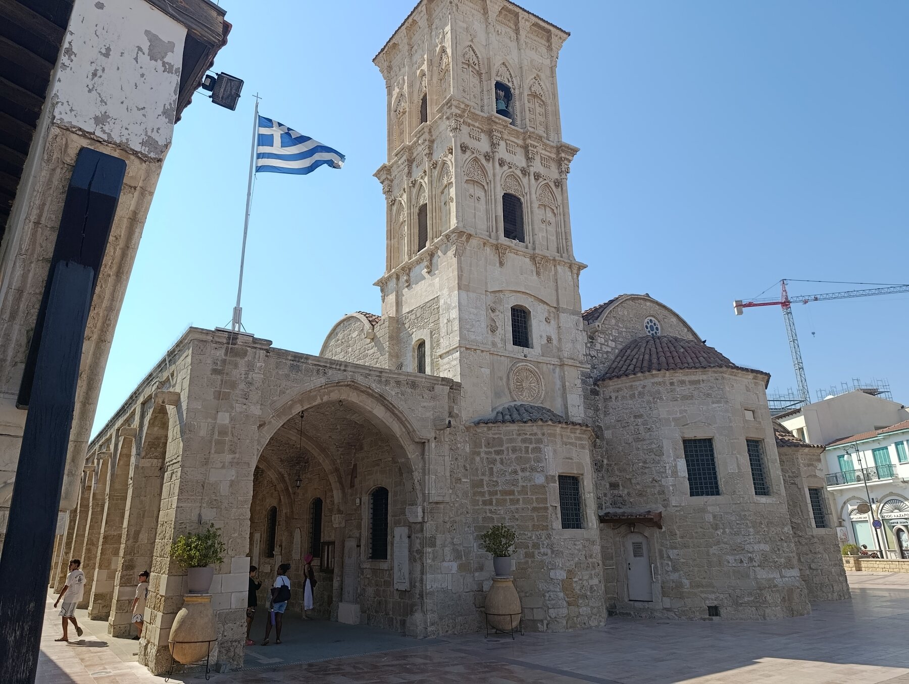Church of Saint Lazarus in Larnaca beneath a clear Cyprus sky